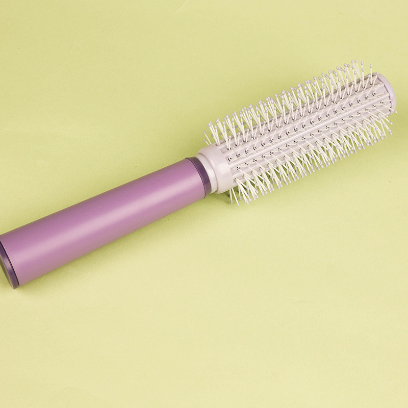 Baihe Macaron-colored curling comb, curling comb, blow-drying style, inward-curling straight and curly hair, mostly cylindrical curling comb, suitable for both men and women to use Specification image