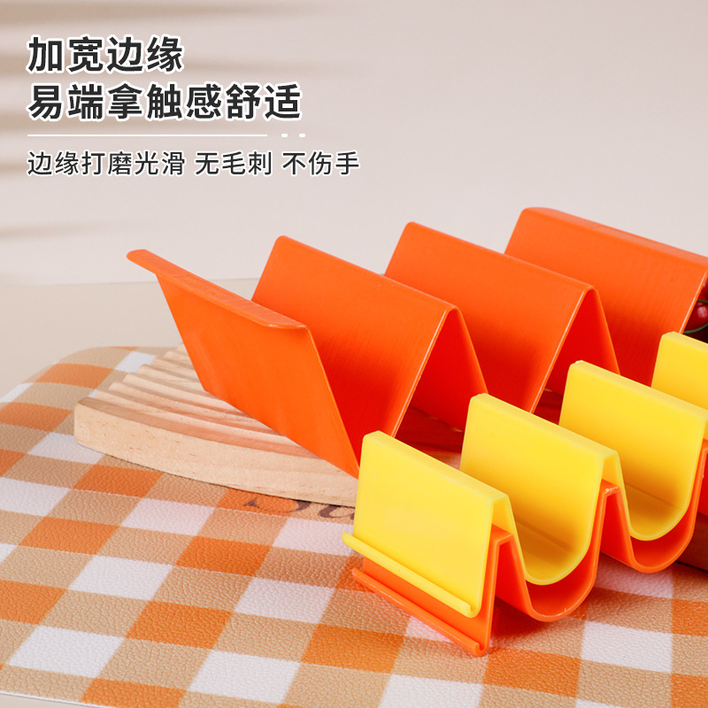 Cross-border best-selling Mexican tortilla rack, tacos, wavy pp pancake rack, tacos rack Application Scenario