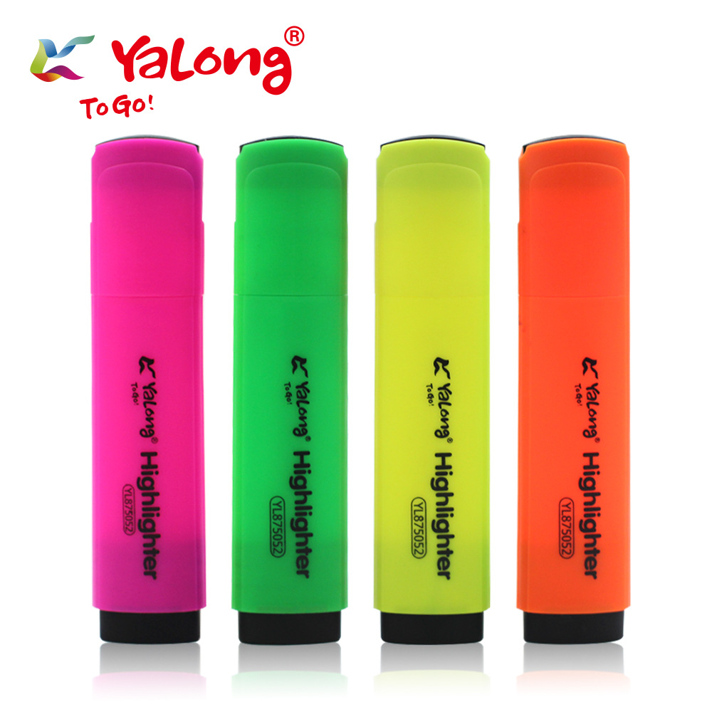 Yalong Popular Mini Packaging 4pcs Art Marker Pen Gift Box for Children and Students Brightness Highlighters details Picture