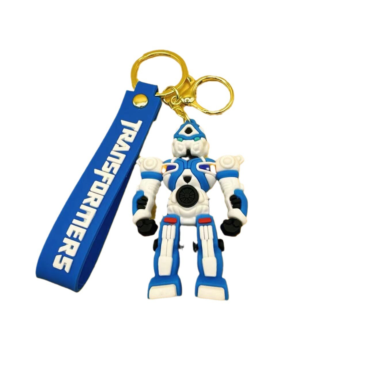 Wholesale of cartoon robot Bumblebee keychains, creative Transformers car pendants, student schoolbags and key chains Item Picture