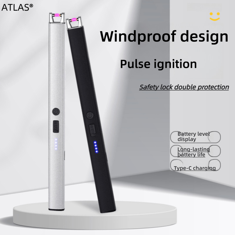 风proof电子点火器充电式脉冲打火机家用厨房防风点火器多色可选
