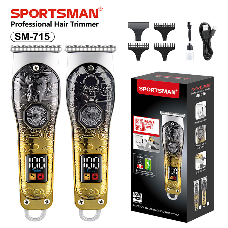 SPORTSMAN SM-715 cortador de pelo cortador eléctrico cortador eléctrico recargable cortador de pelo artefacto cortador eléctrico para hombre navaja especial Item Picture