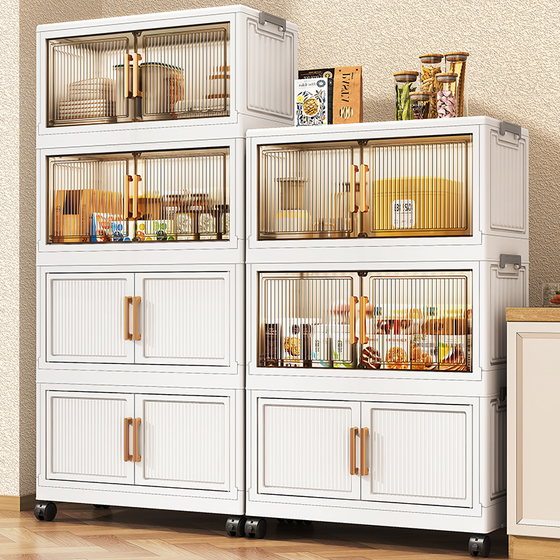 衣服收纳柜储物柜衣柜折叠多层客厅家用零食玩具收纳柜子置物柜