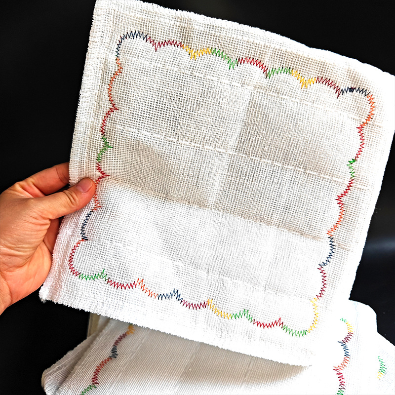 25X25CM rainbow scouring pad, thickened dishcloth, non-shedding, easy to clean, oil-stain removal cloth, wholesale for 1 yuan Application Scenario