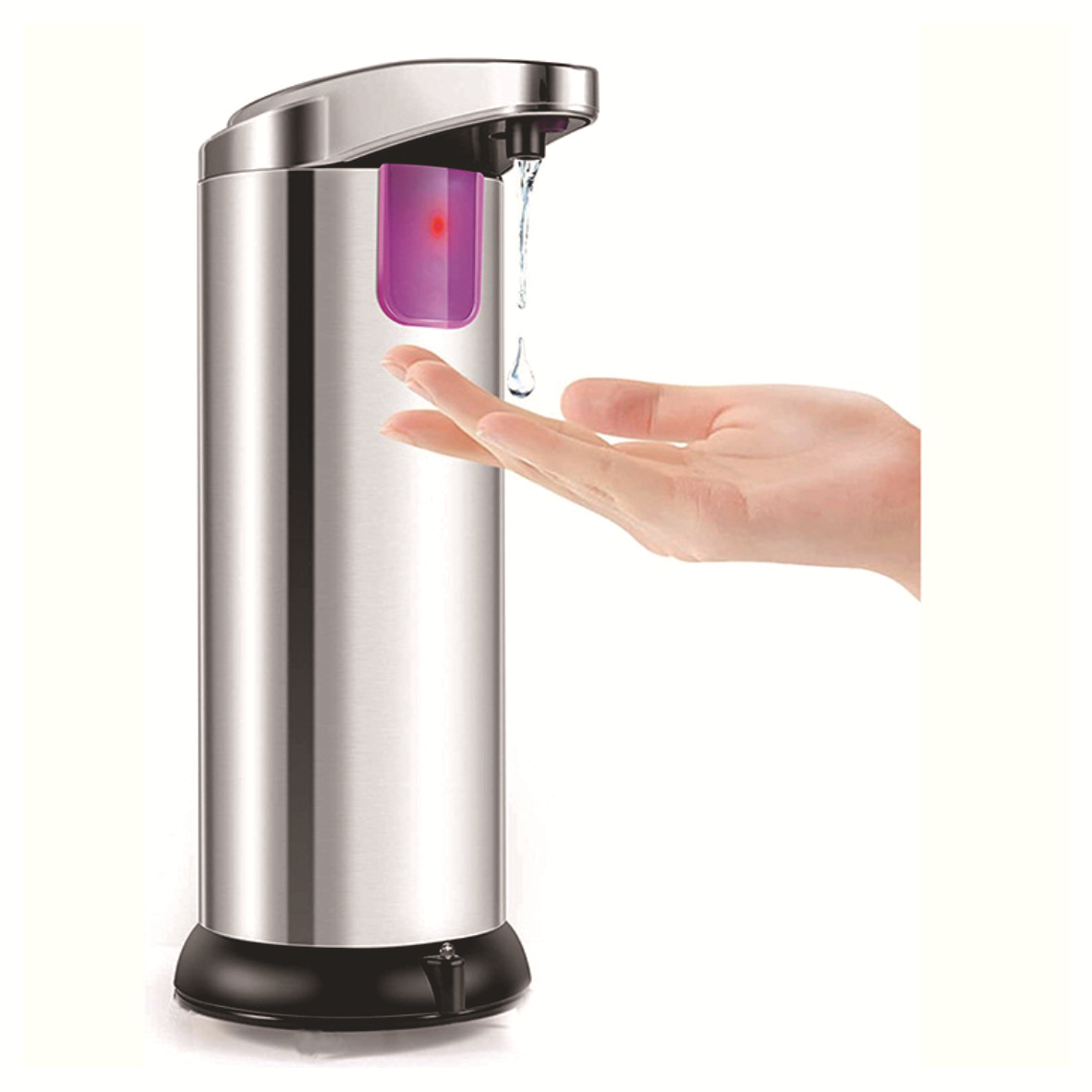 Cross-border manufacturers supply the second-generation stainless steel induction soap dispenser with automatic liquid dispensing for washing mobile phones