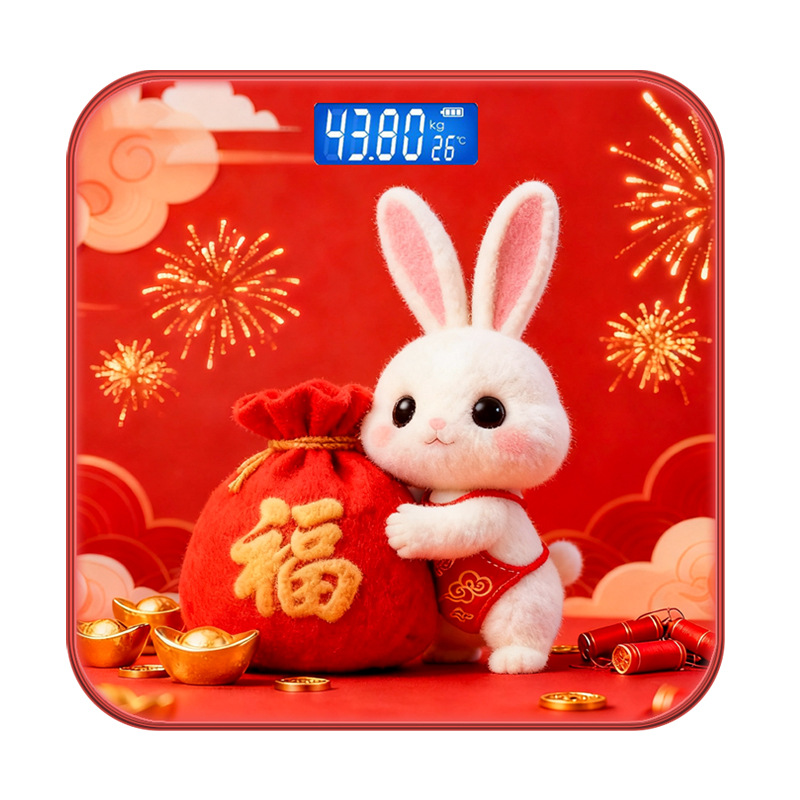 The new Chinese-style cartoon animal weight scale with 12 Chinese zodiac signs is a festive scale for the New Year. It is accurate and durable for weight loss Item Picture