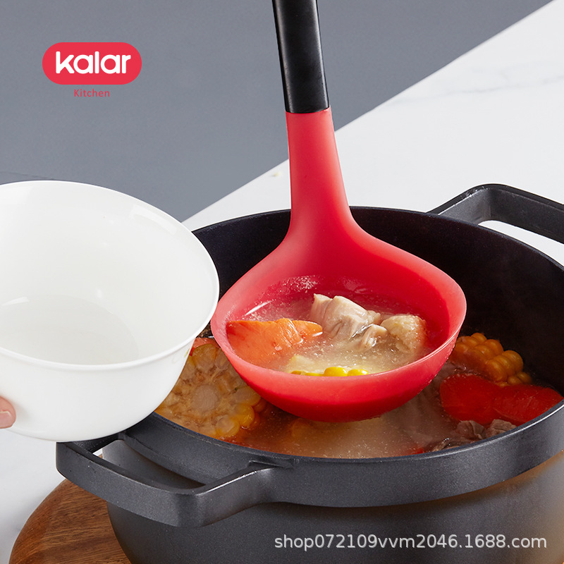 kalar household stainless steel silicone cooking spatula and spoons kitchenware set manufacturer wholesale Specification image