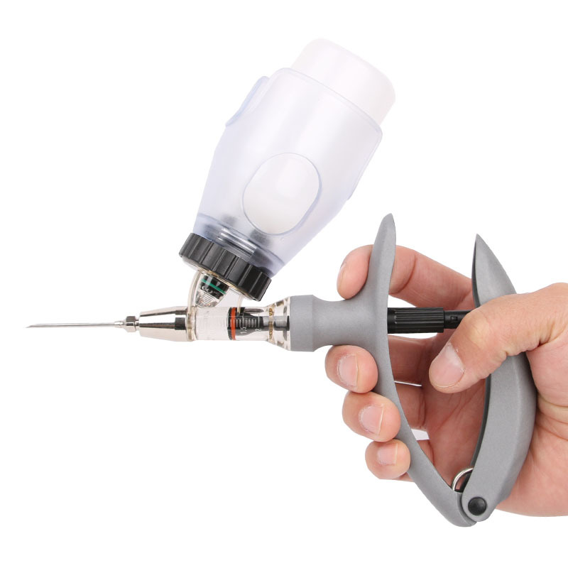 Bottle-type continuous syringe, adjustable continuous syringe for pigs, chickens, ducks, geese and animals Item Picture