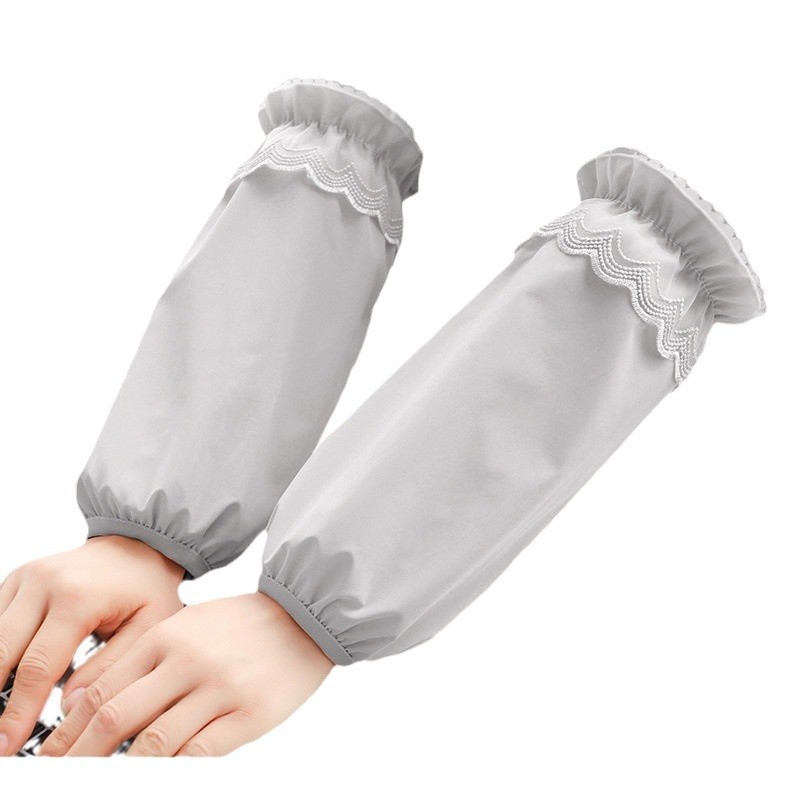 袖套女加长加宽成人套袖羽绒服学生防水防脏护袖秋冬季办公室袖头白底实物图