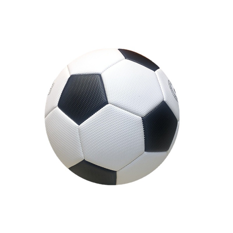 Black and white block diamond pattern machine-sewn footballs for adult and student competitions, No. 5 standard footballs, direct supply and wholesale in stock from the manufacturer Specification image
