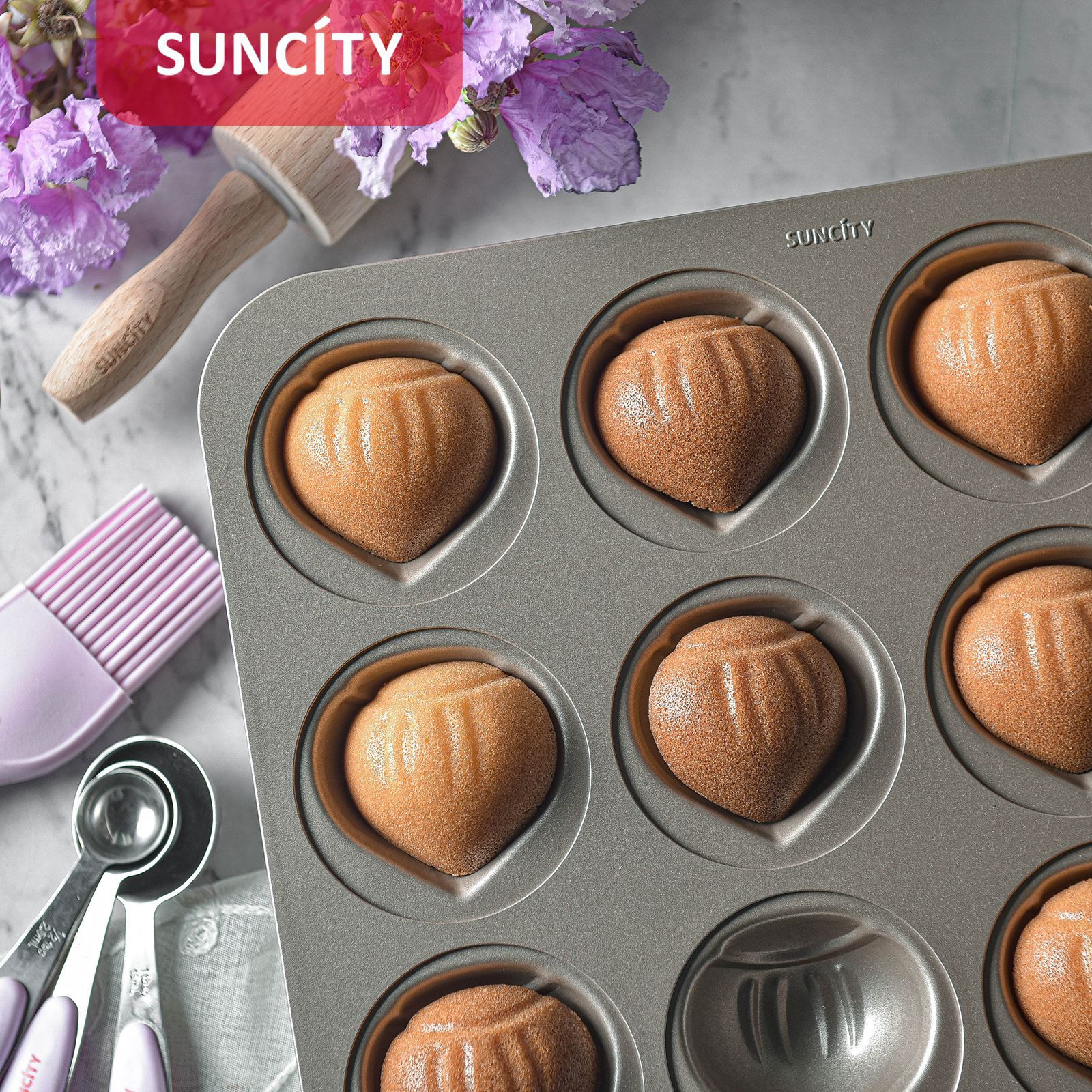 12联栗子蛋糕模具厂家现货创意黄油年糕蛋糕烤盘不粘烤箱烘焙工具细节图