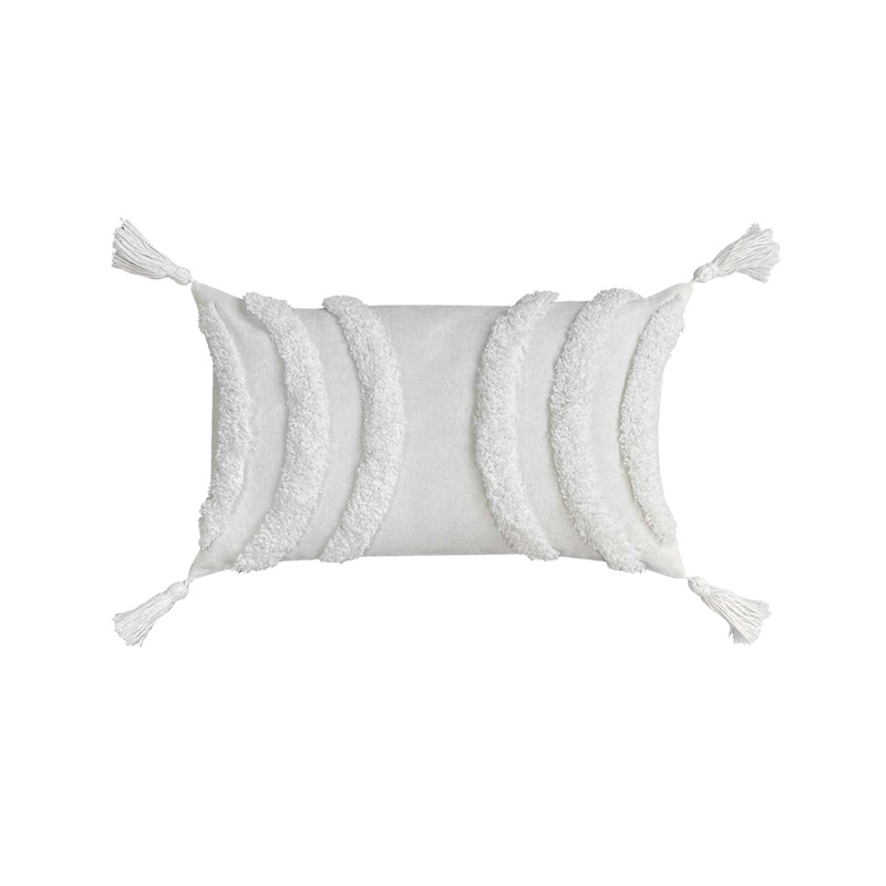 枕头套/枕套/枕头套纯棉花边白底实物图