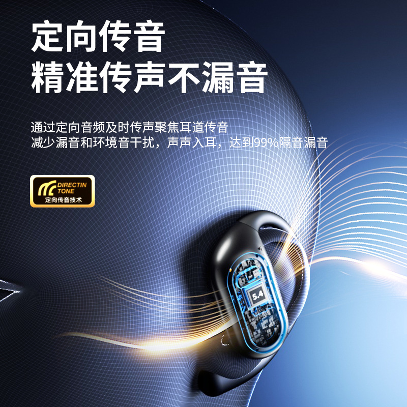 Open Bluetooth headphones, no pain after long-term use during exercise, AI intelligent translation headphones, brand new Bluetooth 5.4 details Picture