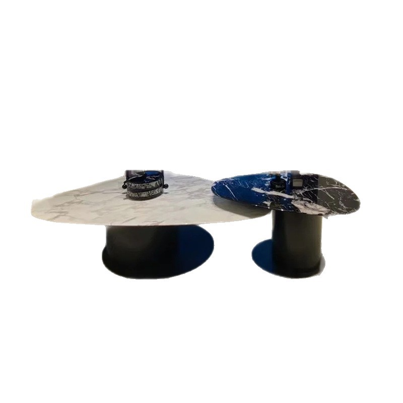 意式极简大理石茶几2025客厅家用设计师新款高级感异形边几组合详情图5