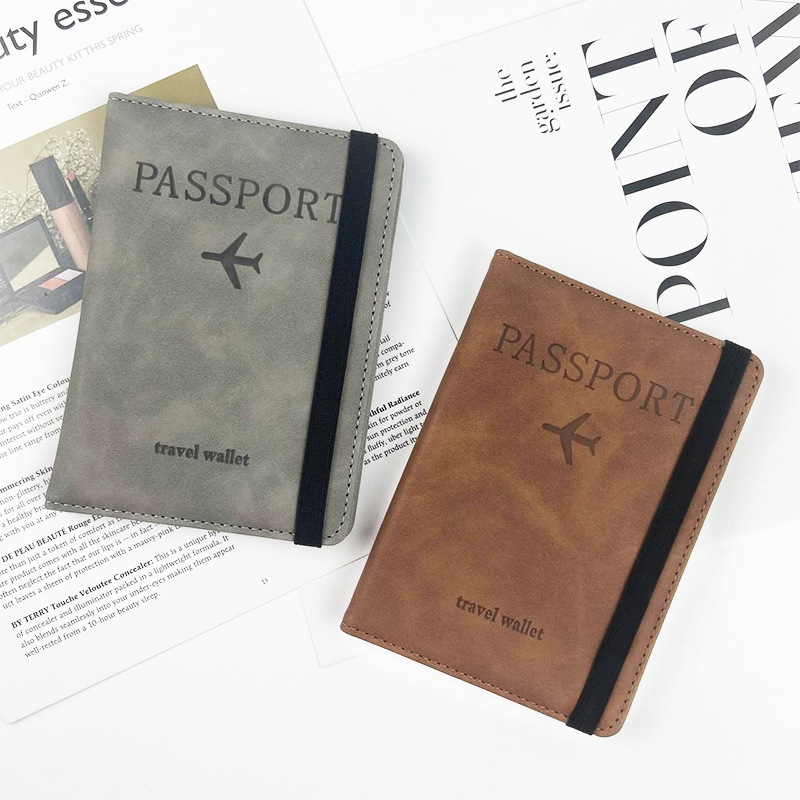 Cross-border best-selling in-stock RFID passport case, pu leather, multi-functional SIM card holder, ID card case, leather case, passport holder Application Scenario