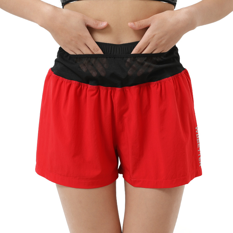 卫裤/华棉裤子/华棉运动裤/裤子/瑜伽裤女短裤白底实物图