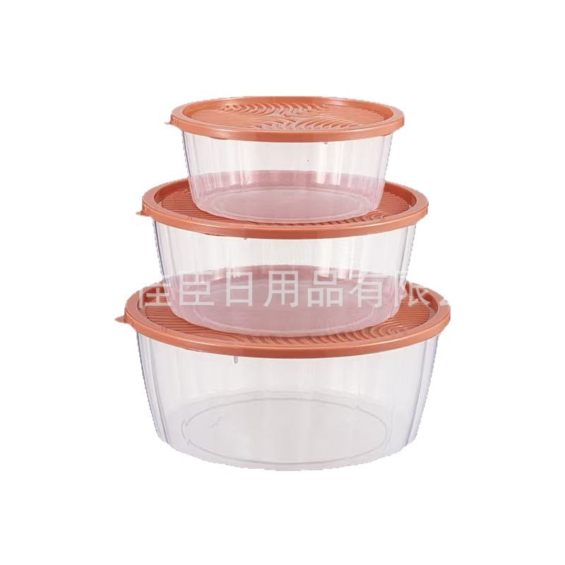 Plastic food storage box set, single household storage, refrigerator preservation, fruit and vegetable storage box, kitchen pp Item Picture