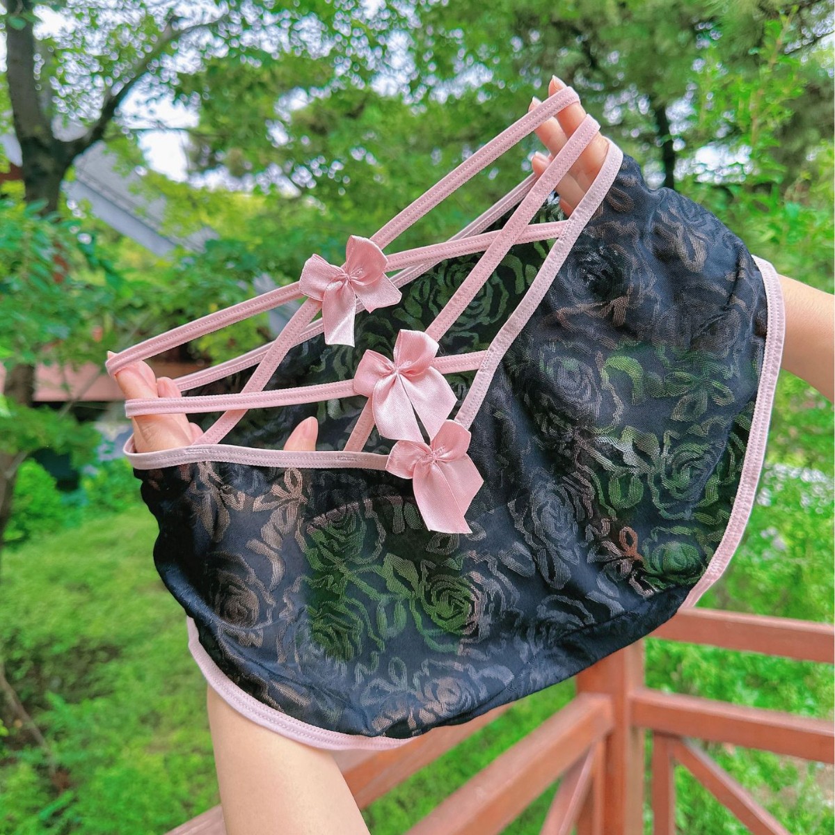 2026 Summer New lace cutout bow sexy and breathable Japanese girlish style women's underwear lace details Picture