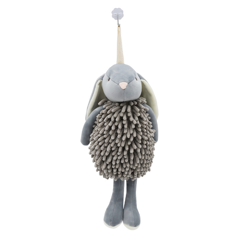 Wholesale of cartoon little rabbit Chenille hand towels, multi-functional animal creative rabbit hand towels and plush toys Item Picture