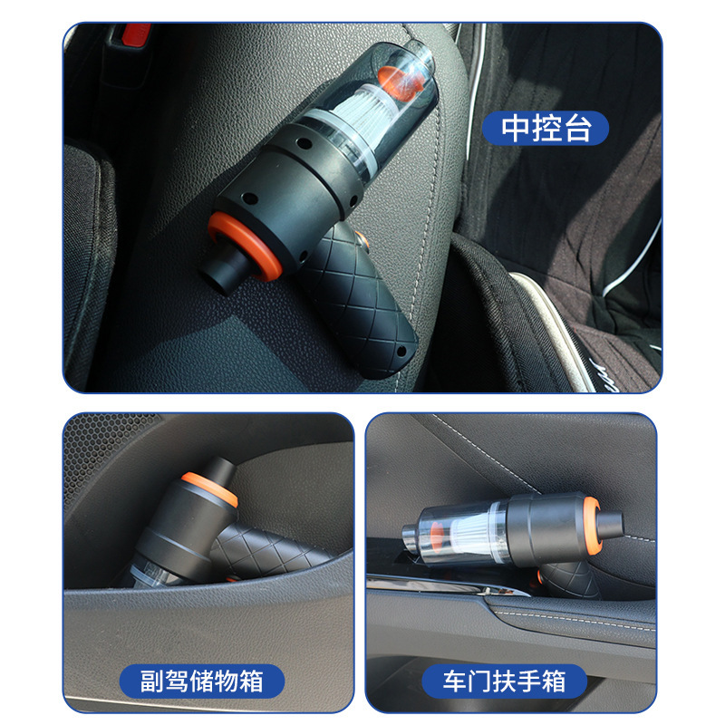Car vacuum cleaner, small mini, high-power dust blower, dual-purpose for suction and blowing, wireless portable handheld vacuum cleaner for automobiles details Picture