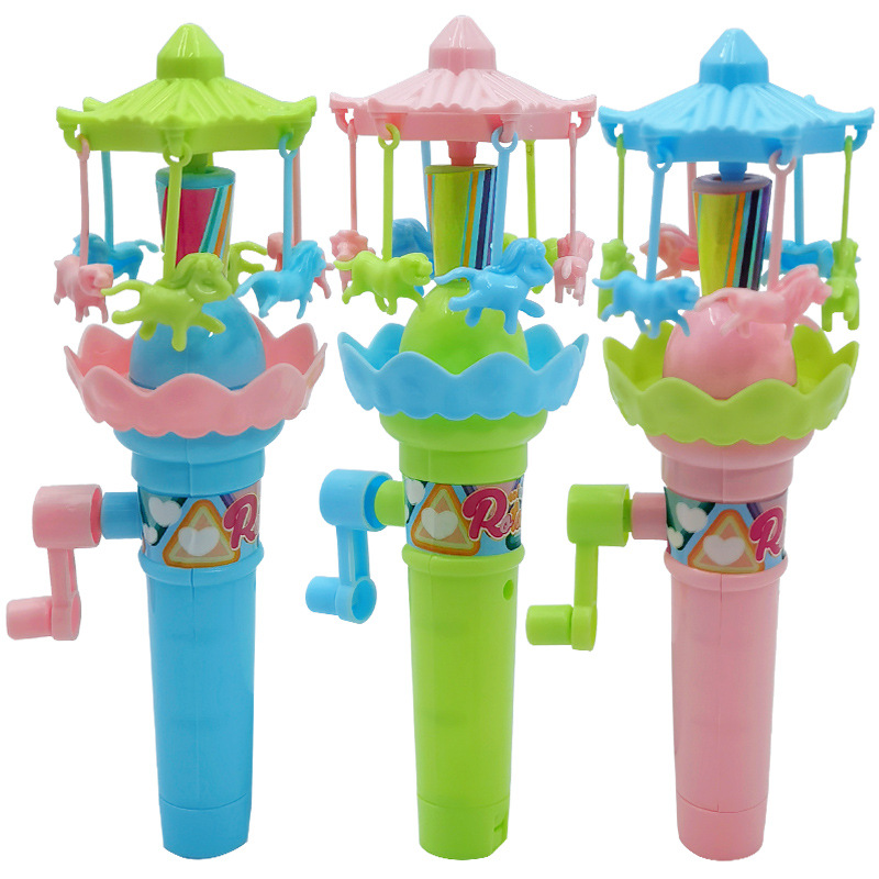 Luminous hand-cranked carousel, Ferris wheel, rotating wheel, windmill, rotating park, street stalls, night markets, small gifts, children's toys Item Picture