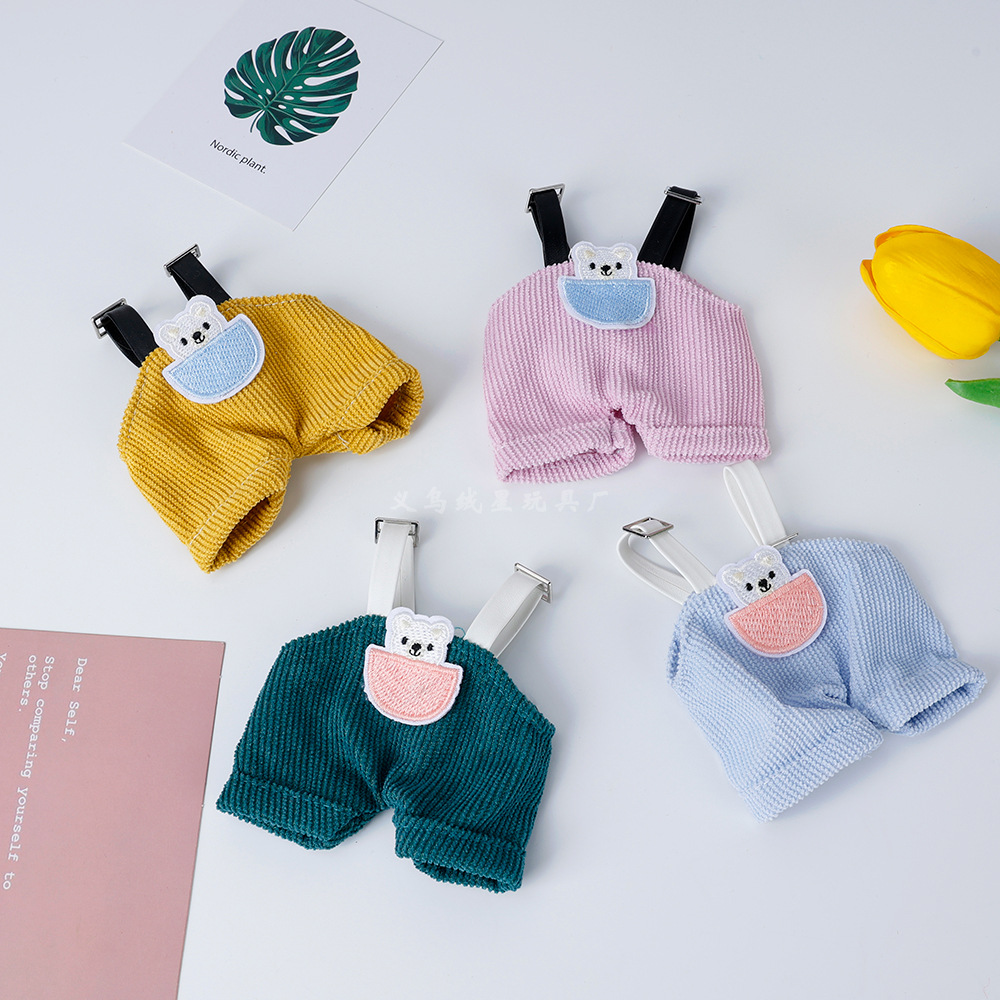 New labub baby clothes, cute hat, cartoon overalls, two-piece set, Mengqiqi KT cat doll for replacement Application Scenario