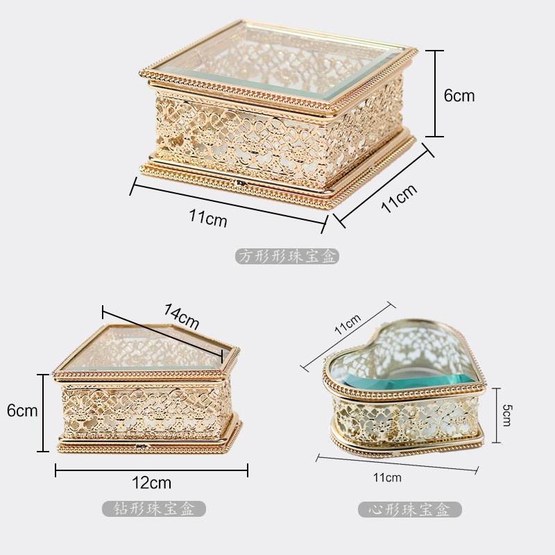 Wholesale of brass glass bottles, lucky star storage boxes, wishing heart jars, gift jewelry boxes, wishing bottles Application Scenario