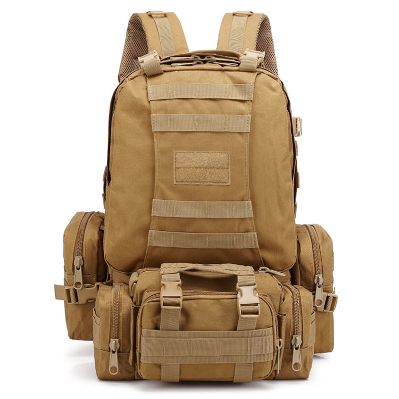 Yitu Hiking, Off-road Camping Storage Combination Double-Shoulder Military Bag for Men, a large-capacity outdoor tactical backpack for travel