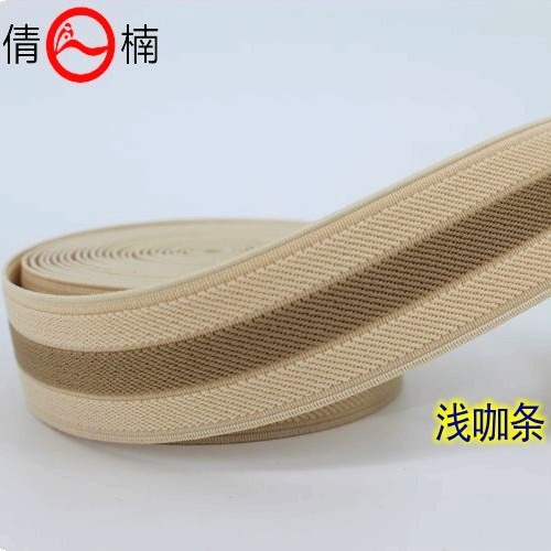 Fabricante en stock 35mm de ancho single interdiagonal rayas elásticas bandas elásticas zapatos sombreros bolsos ropa accesorios multiusos Specification image