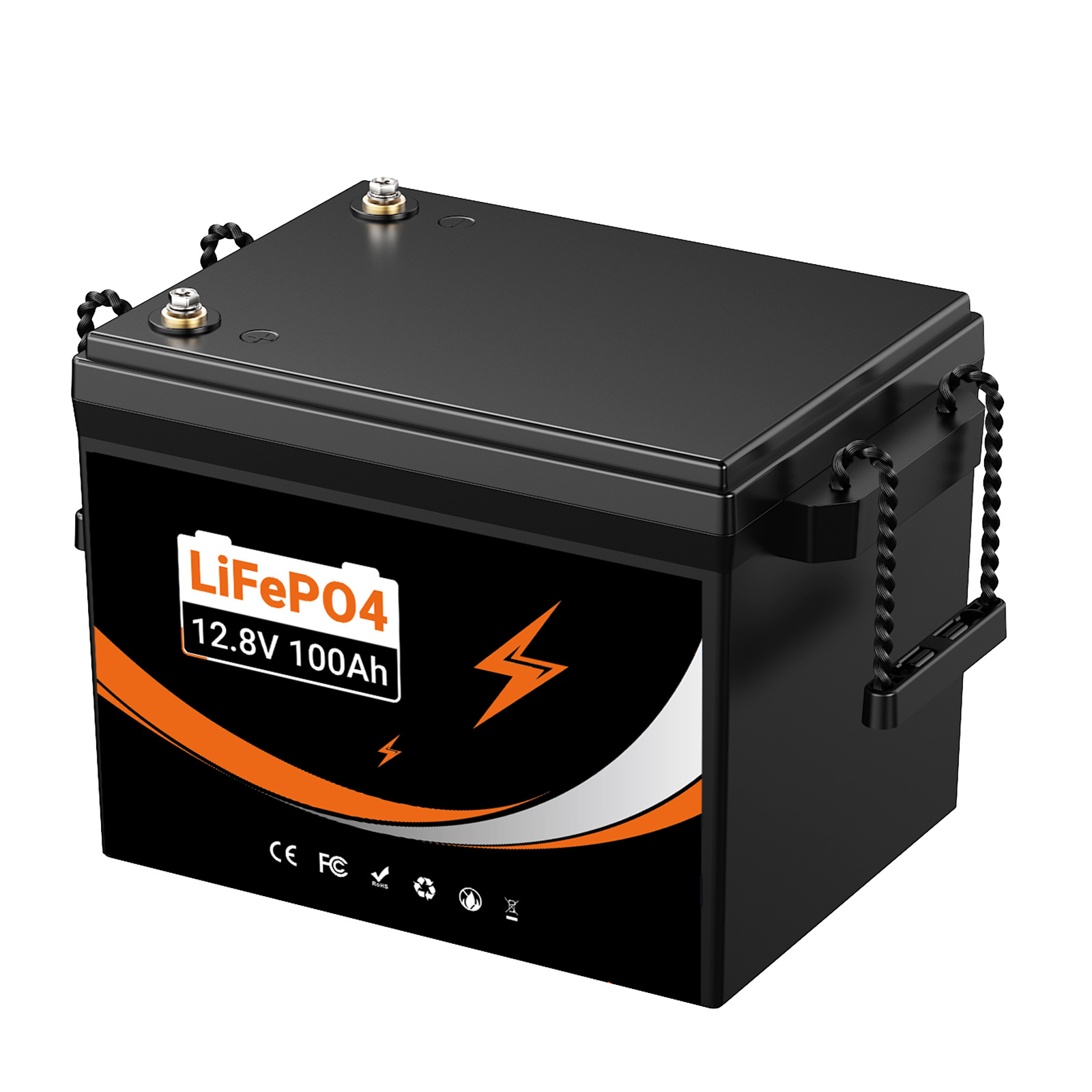 12v100AH lithium iron phosphate battery outdoor RV battery backup energy storage power, lead-modified high-capacity