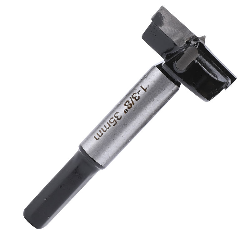 Black woodworking hole opener drill bit, hand electric drill, wood board reaming drill bit, hinge, alloy plastic, gypsum board, wood Item Picture
