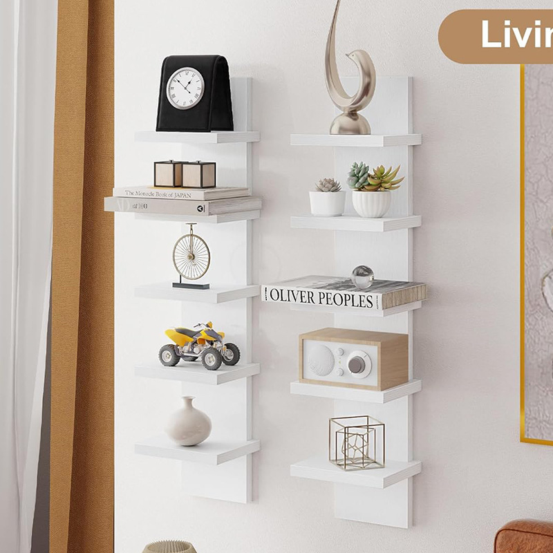 Cross-border wall-mounted multi-layer bracket home decoration storage rack, living room layer storage rack, partition rack