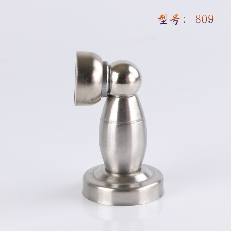 不锈钢门吸加厚卫生间房门地吸强磁打孔门顶隐形阻门吸厂家批发产品图
