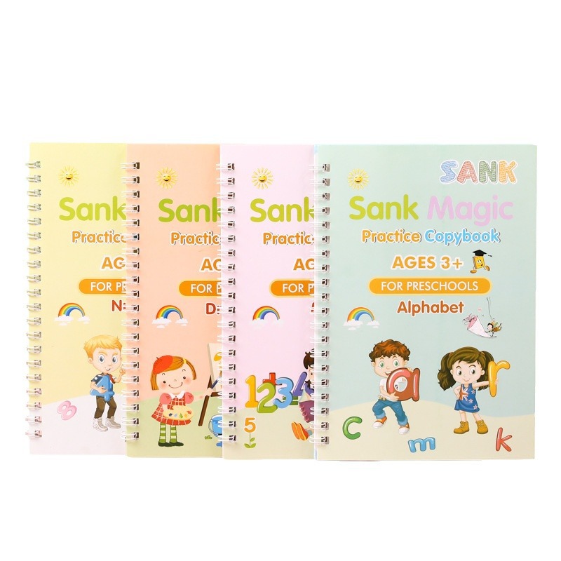 Cross-border e-commerce children's English calligraphy practice books, groove magic calligraphy practice books, copying and pen control training, wholesale of children's calligraphy practice books Item Picture