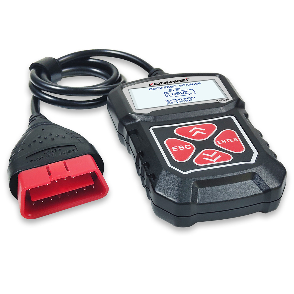 OEM customized logo KW309, V309, MS309 car fault code reading card scanner, driving computer Specification image