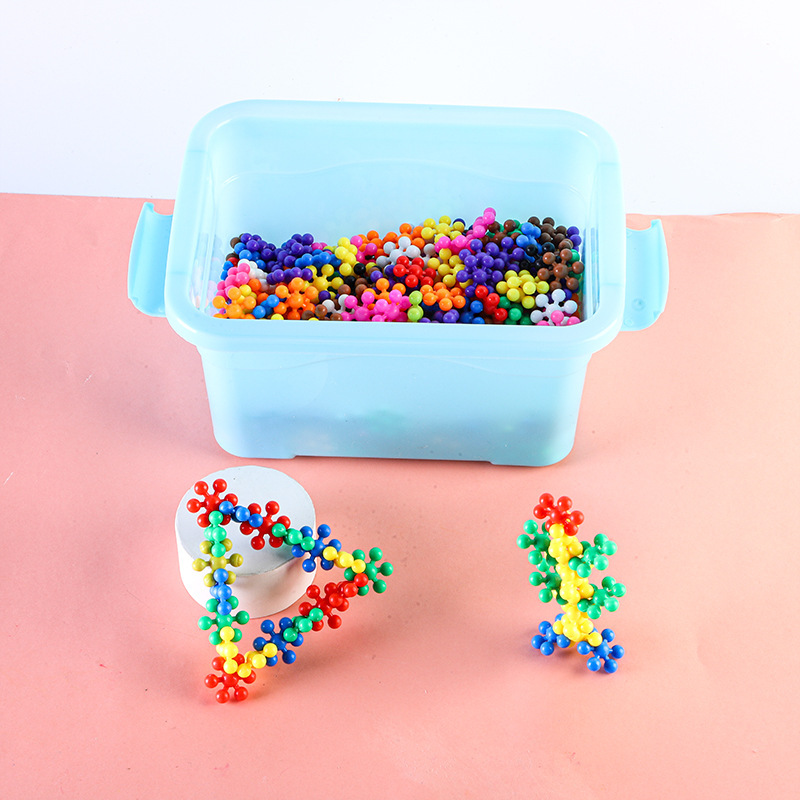 Cross-border 3D Stereoscopic rotating plum blossom building blocks children's fun assembly Snowflake assembly enlightenment early education cross-border wholesale Item Picture