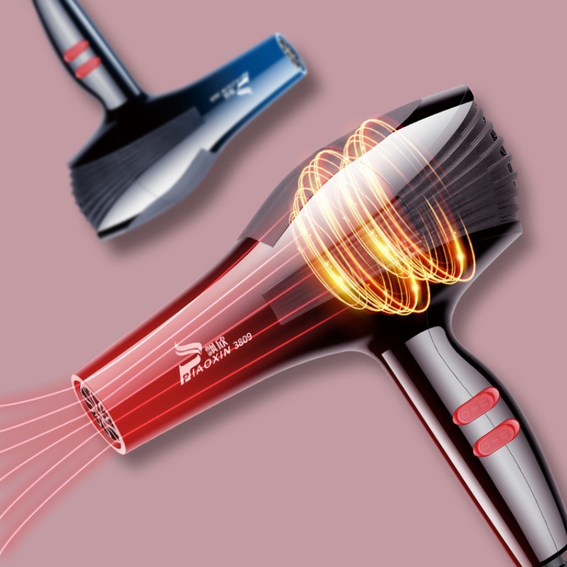 Household high-power hair dryer, hair salon, barber shop, constant-temperature hair dryer, multi-speed cold and hot air blower, cross-border Specification image