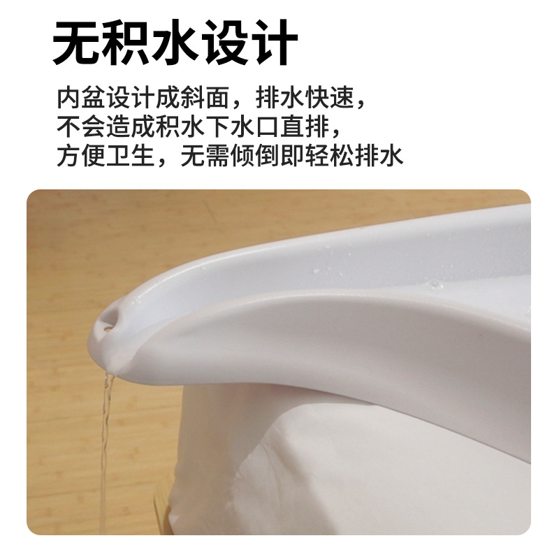 Hair washing basin for bedridden elderly people, hair washing basin for pregnant women and postpartum women, hair washing basin for lying flat beds, hair washing products for bedridden elderly people Specification image