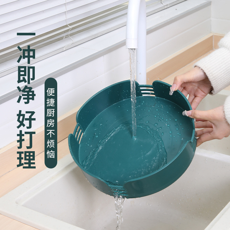 Rotating seasoning rack, storage rack, kitchen organization and storage rack, 360-degree desktop rotating plate, fruit plate, simple storage Application Scenario