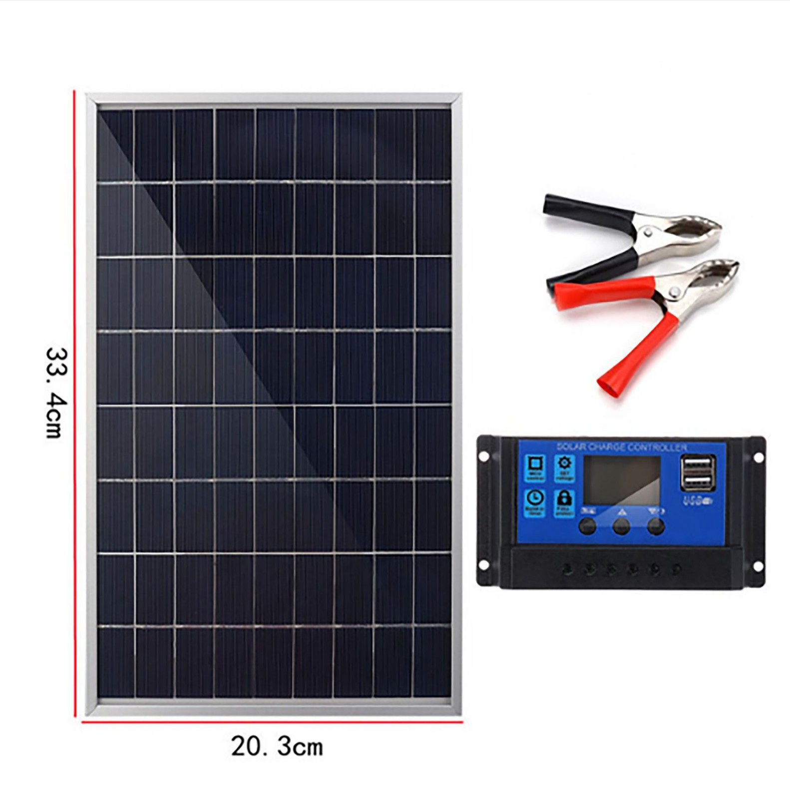 太阳能光伏板 10W16V太阳能充电器 户外便携汽车手机充电板批发 details Picture