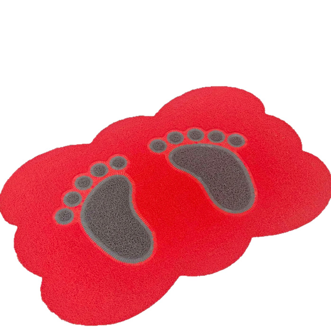 Special-shaped silk ring bathroom floor mat, PVC entrance door floor mat, anti-slip mat, foot mat, door mat, bathroom carpet Item Picture
