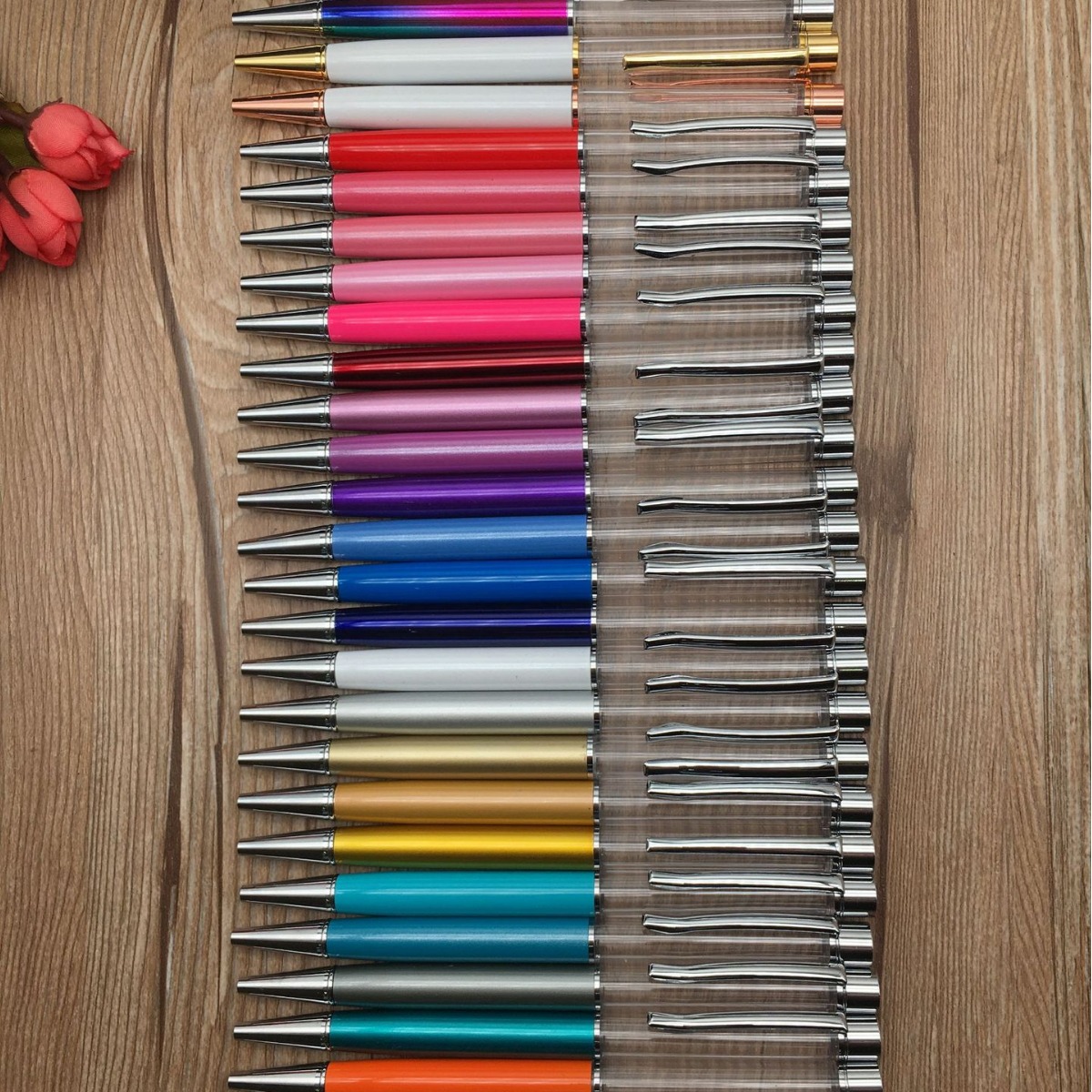 diy DIY oil pens, metal ballpoint pens, empty barrel pens, crystal pens and empty tube pens details Picture