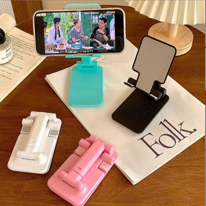 Mobile phone stand folding and retractable desktop lazy person tablet live streaming online class multi-purpose portable stand manufacturer gift supply details Picture
