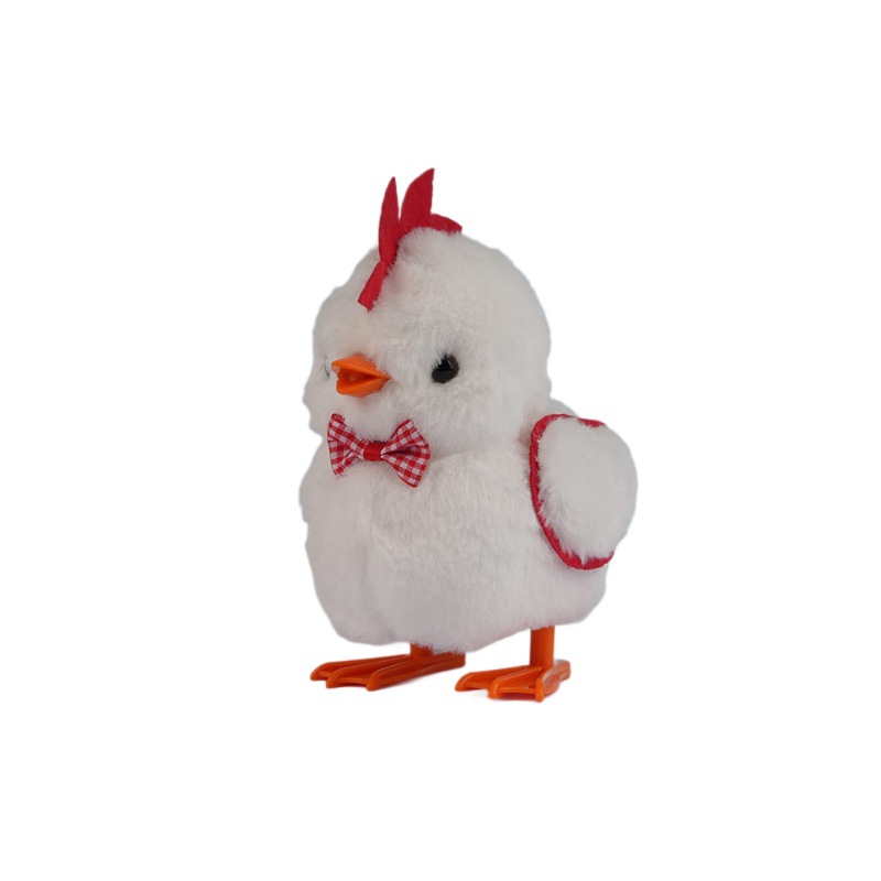 Electric plush Q-cute chicken, which can walk, croak and flap its wings, a best-selling toy doll, a simulation chicken, and an electronic pet for children Item Picture