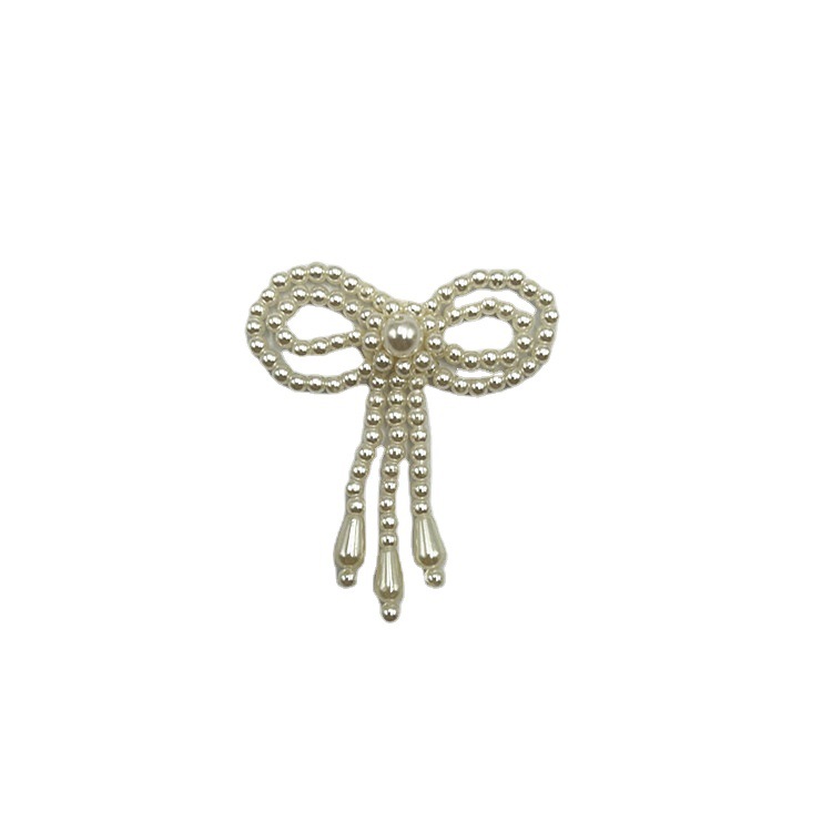 Handmade beaded bow pendants, ancient costume shoes, DIY accessories, trendy bags, hats, fabric stickers, clothing accessories Item Picture