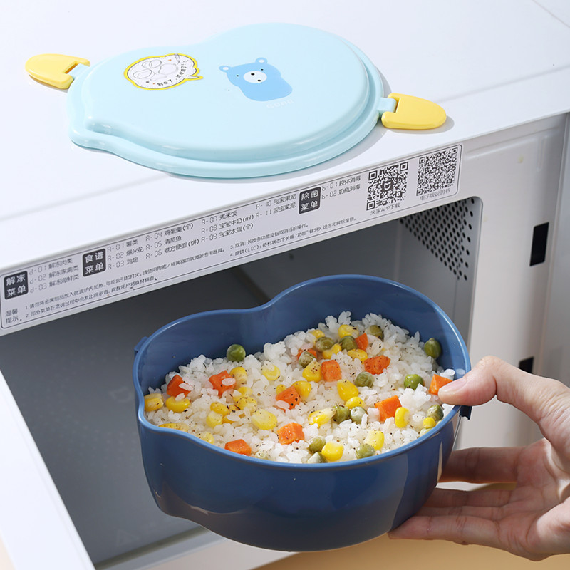 Cute little chicken children and students cartoon portable lunch box, food-grade PP microwave bento, snack box, salad box Application Scenario