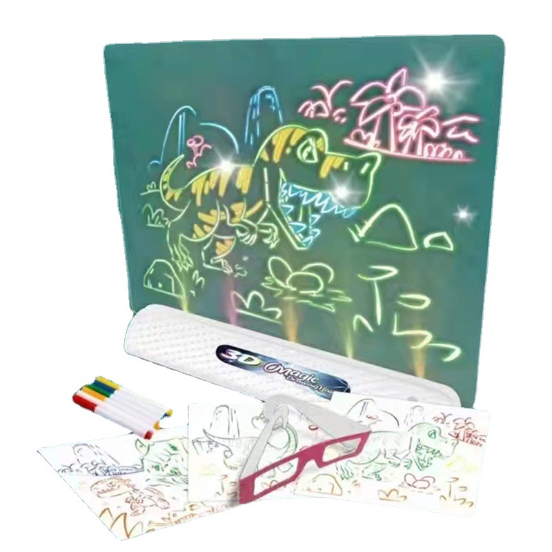 Cross-border Magic Drawing Board Creative 3D children's writing board, drawing board, doodle baby toy
