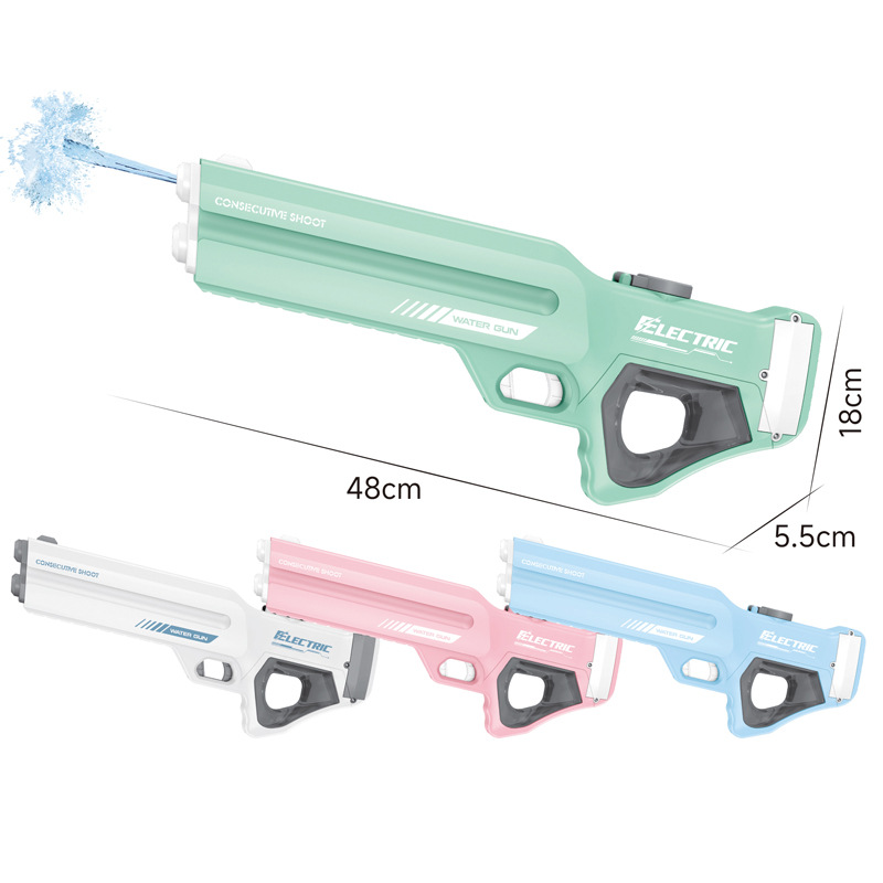 Cross-border automatic water suction electric water gun, continuous firing, children high-pressure water spraying, adult beach water fight, large-capacity water gun Item Picture