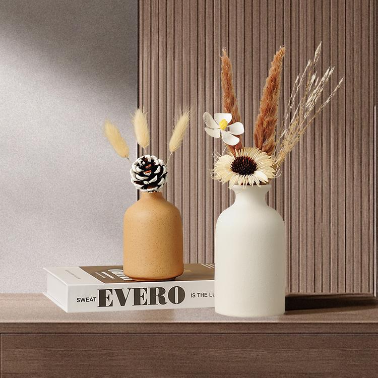 2026 Healing dry flower vase, small decorative item, living room coffee table, entrance hall sideboard, TV cabinet, high-end flower arrangement decoration details Picture