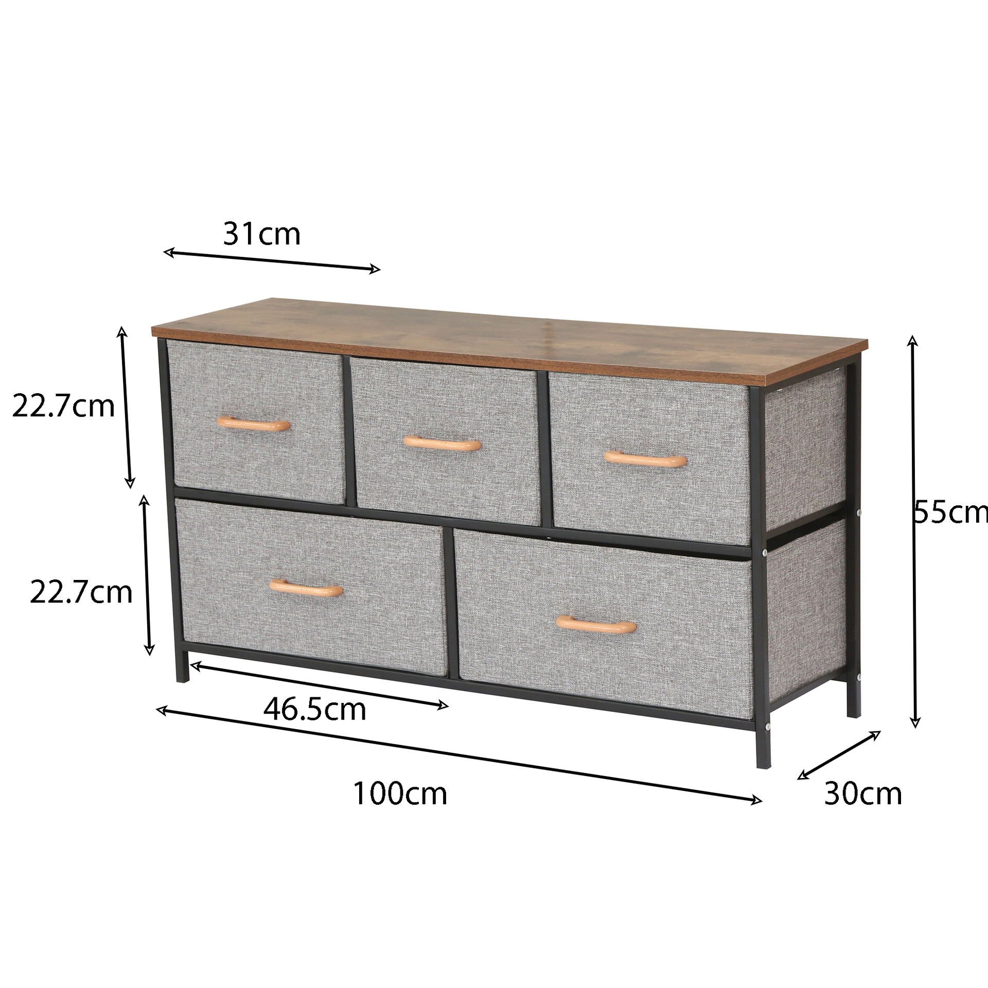 Modern fabric drawer-type storage cabinet, multi-layer assembly, home bedroom storage cabinet, living room miscellaneous cabinet Item Picture